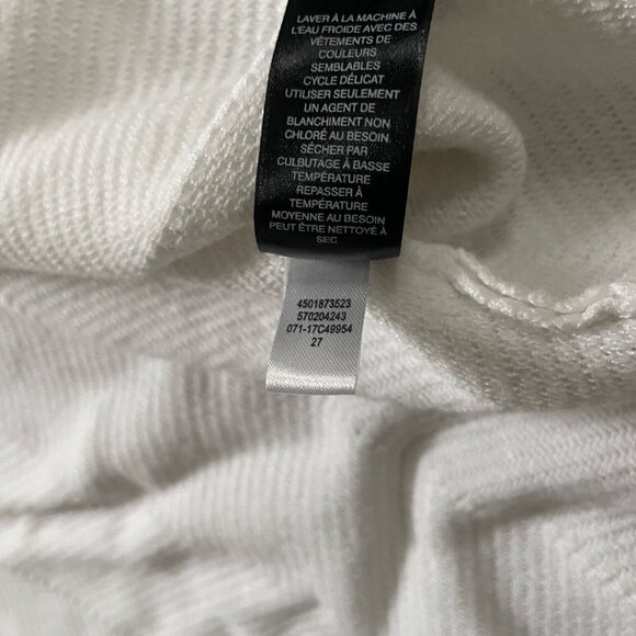 Travelers Collection by Chico's Women Fringe Duster Cardigan Size 3 White - Picture 10 of 11